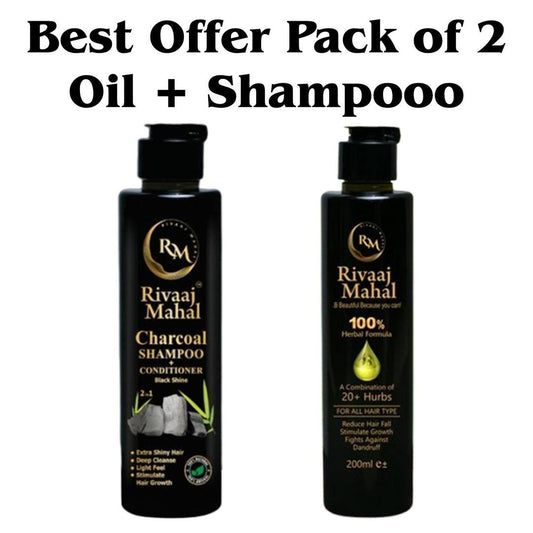 2 in 1 Herbal Hair Oil & Shampoo Deal